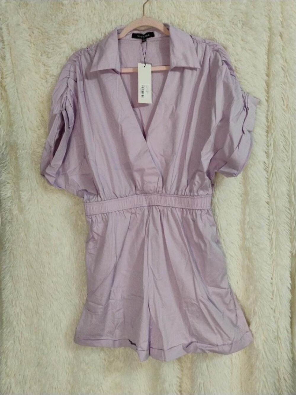 Strut & Bolt Woman Romper Lilac NWT Size L